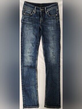 Silver Jeans Avery Slim Jeans W26 L28.5 Medium Wash Stretch